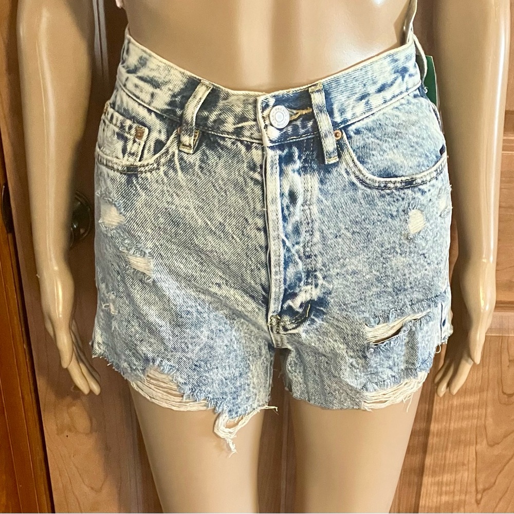 PacSun Blue Jean Shorts High-Waisted.New with tags.
